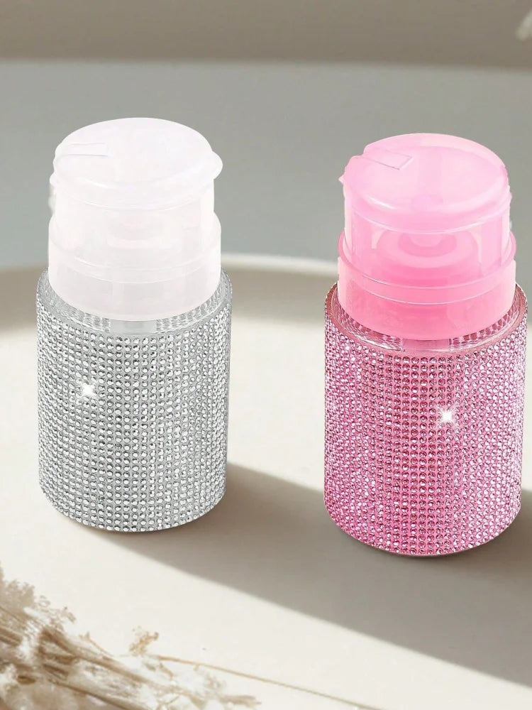 Flacon pompe Nail Art à strass
