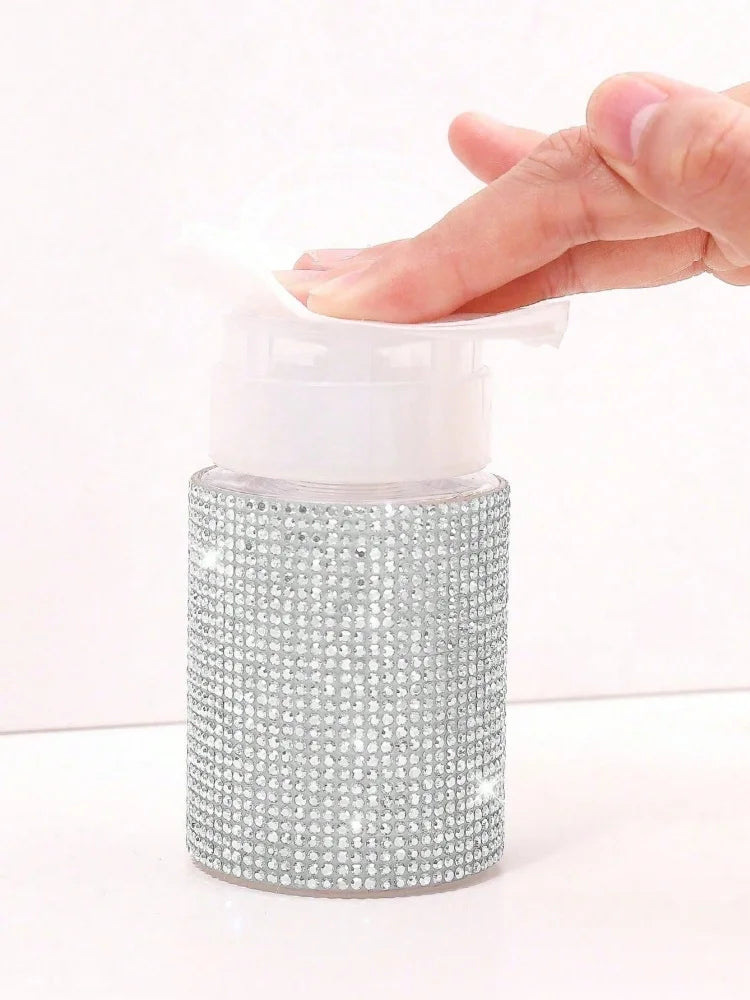 Flacon pompe Nail Art à strass