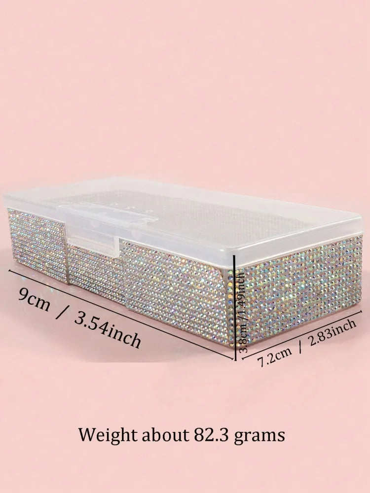 Boîte de rangement Nail Art à strass
