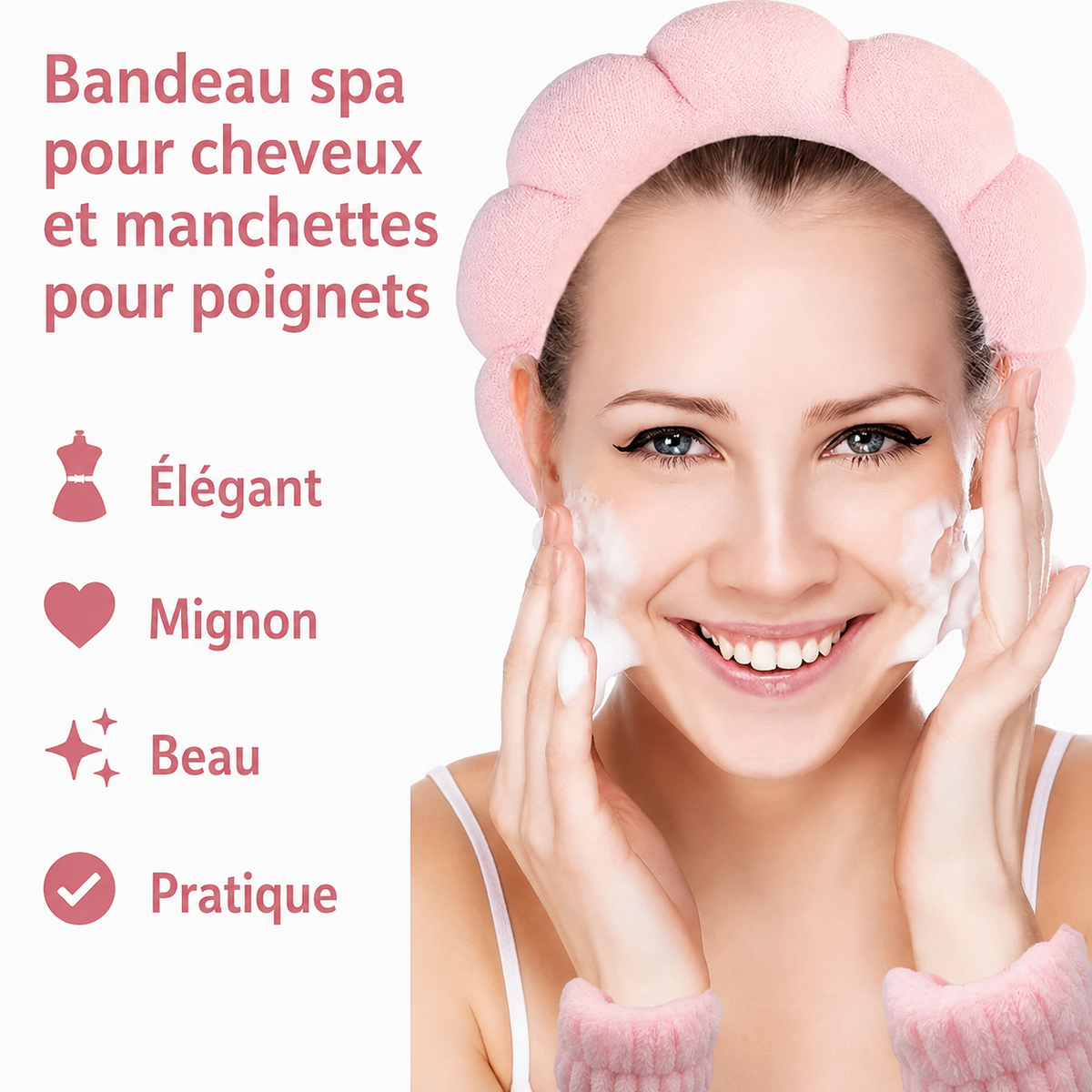 Kit bandeau visage & manchettes