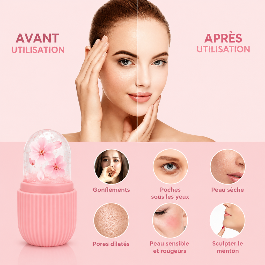 Moule de glace visage – Massage froid