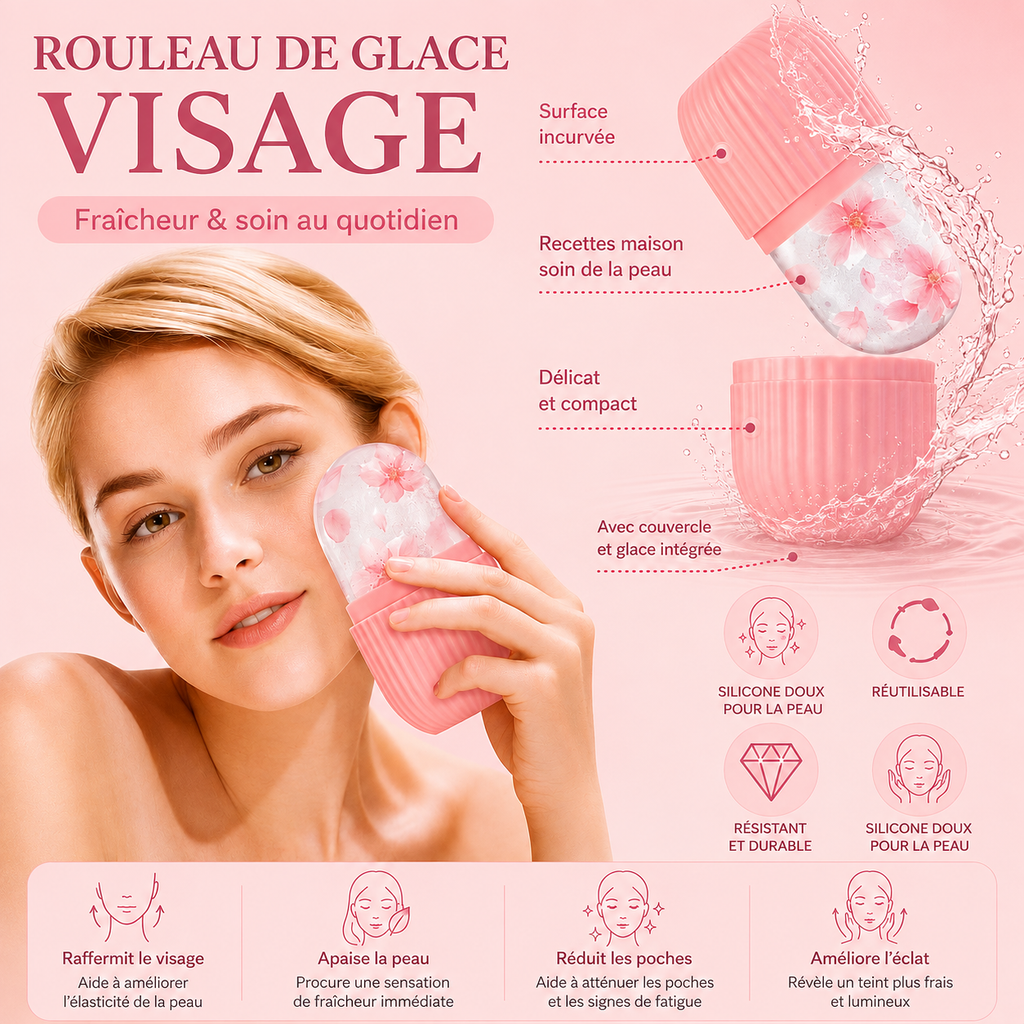 Moule de glace visage – Massage froid