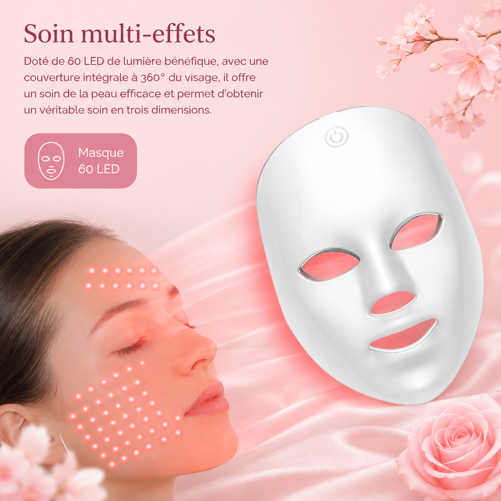Masque visage LED