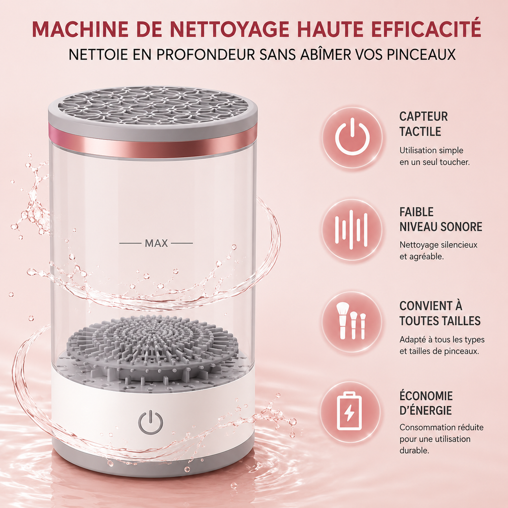 Nettoyeur & sécheur électrique pour pinceaux – USB