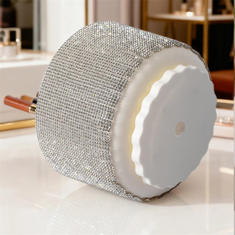 Organisateur beauté rotatif 360° à strass