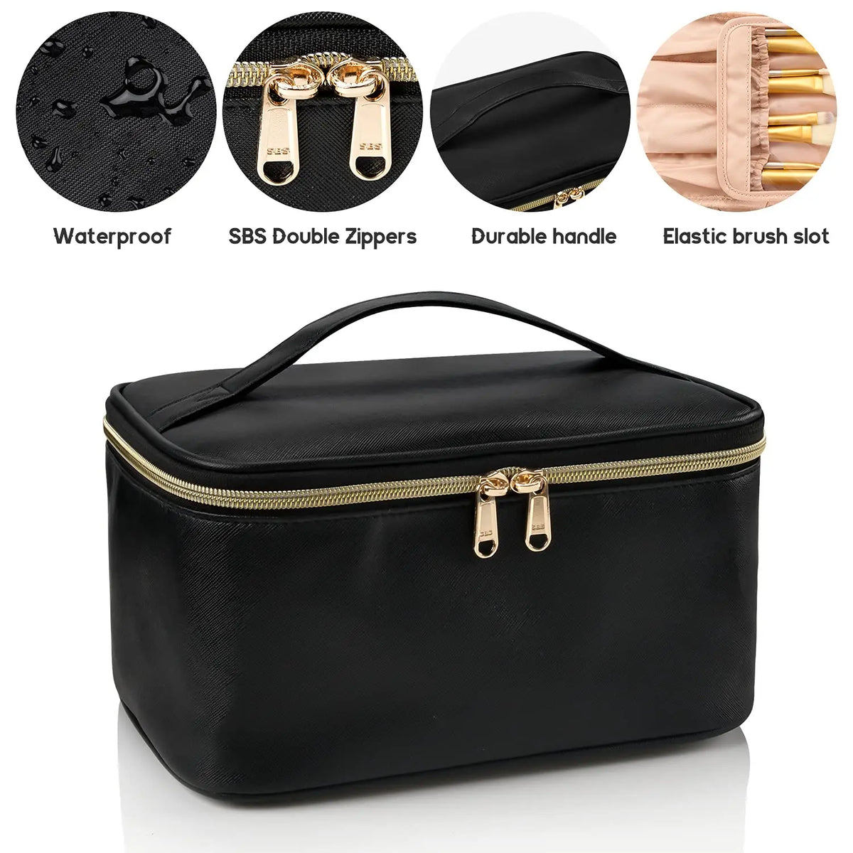 Trousse de maquillage multifonction – Compartiments modulables