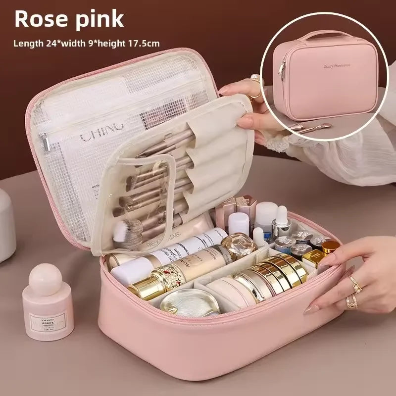 Trousse de maquillage compartimentée