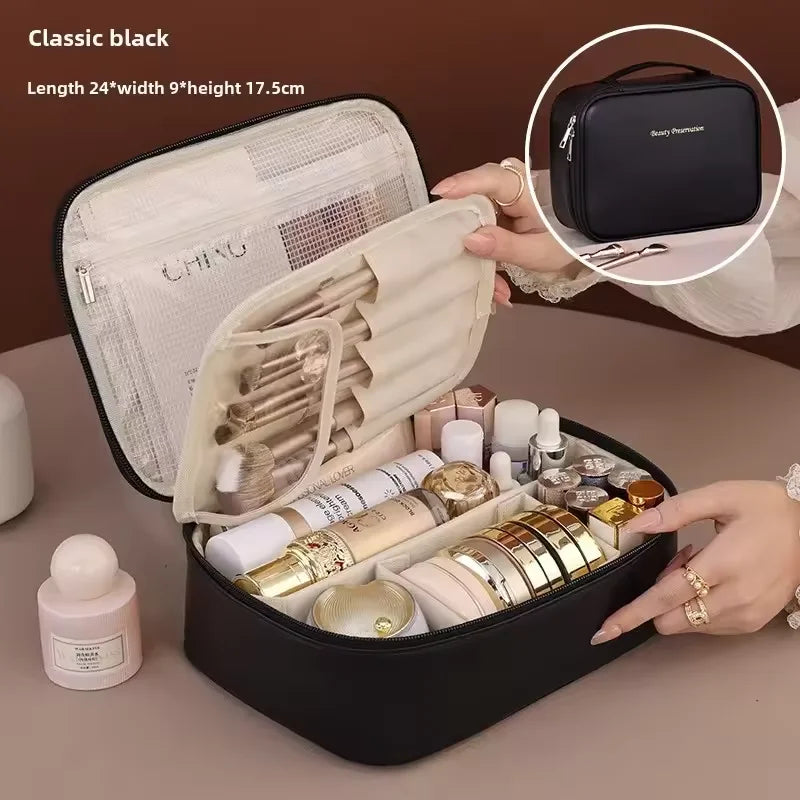 Trousse de maquillage compartimentée