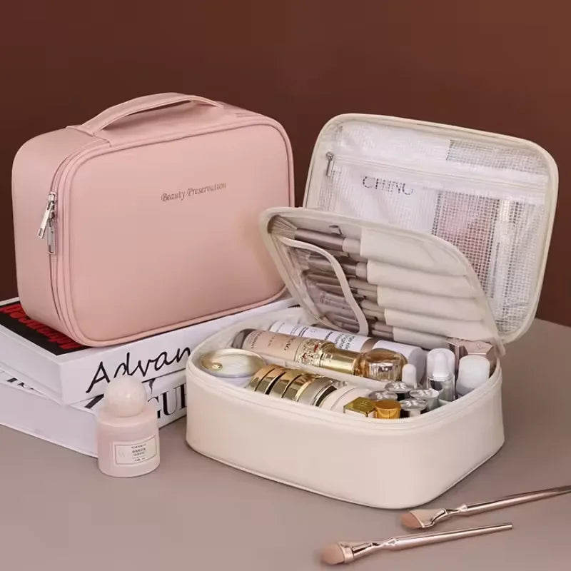 Trousse de maquillage compartimentée