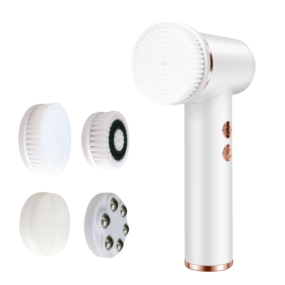 Brosse nettoyante visage électrique – 4 têtes interchangeables