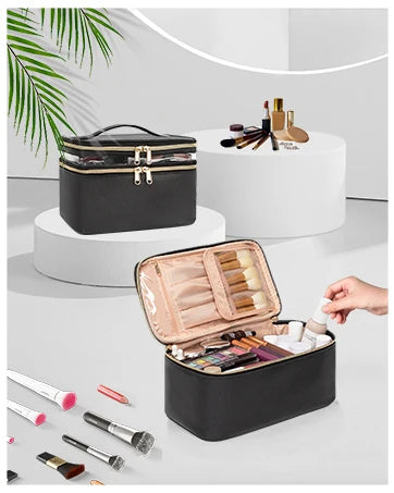 Trousse de maquillage multifonction – Compartiments modulables