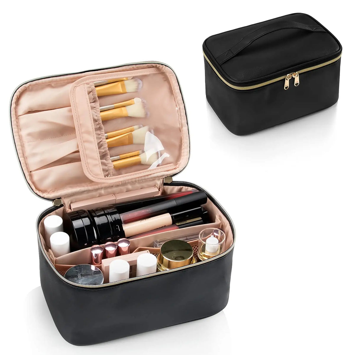 Trousse de maquillage multifonction – Compartiments modulables