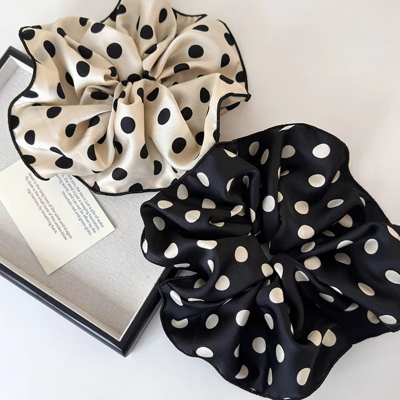 Chouchou foulard à pois