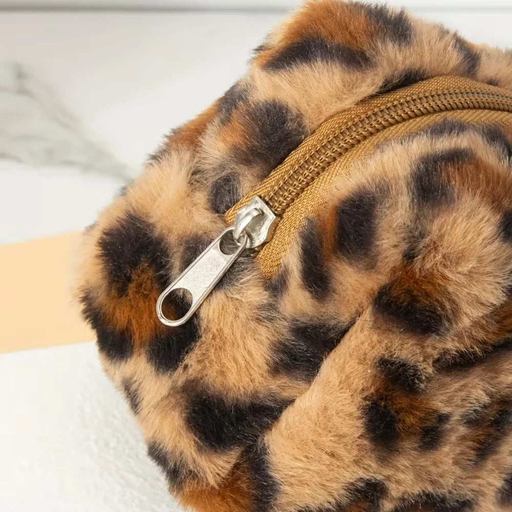 Trousse de maquillage léopard