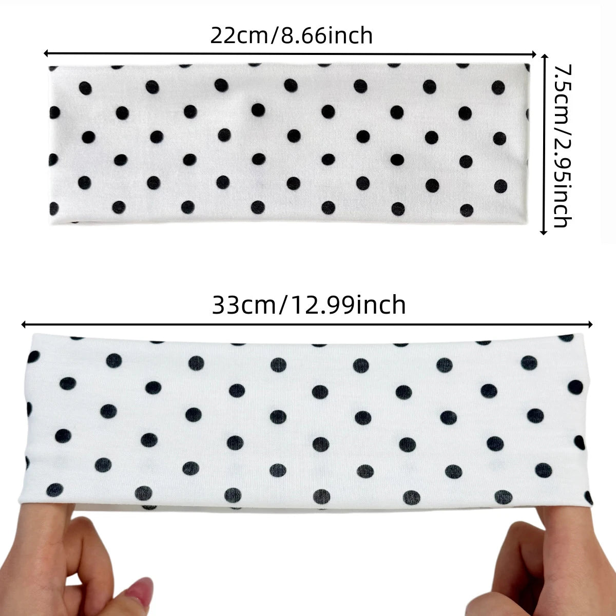Bandeau large à pois