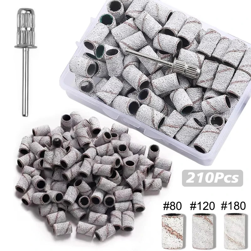 Bandes abrasives pour ponceuse – 210 pièces, grains 80/120/180