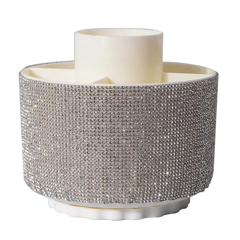 Organisateur beauté rotatif 360° à strass