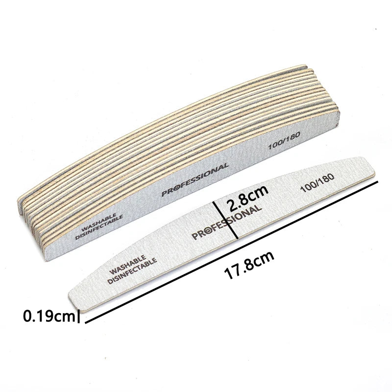 Lime à ongles professionnelle 100/180 – Double grain