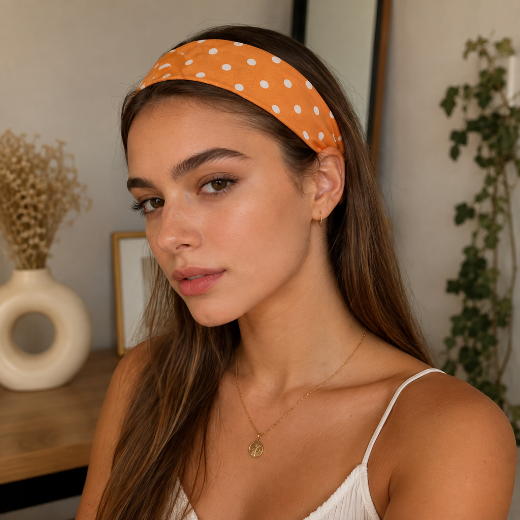 Bandeau large à pois