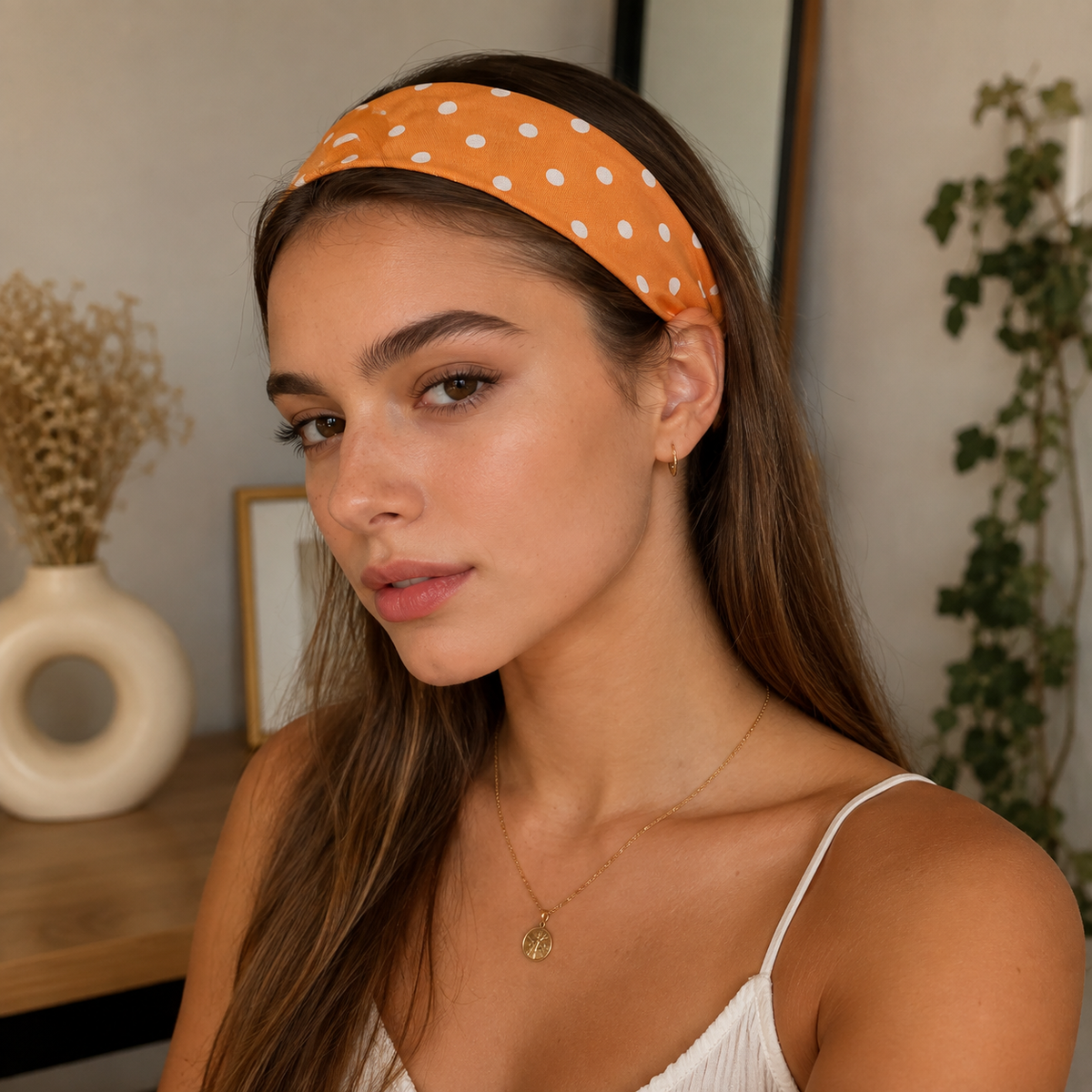 Bandeau large à pois