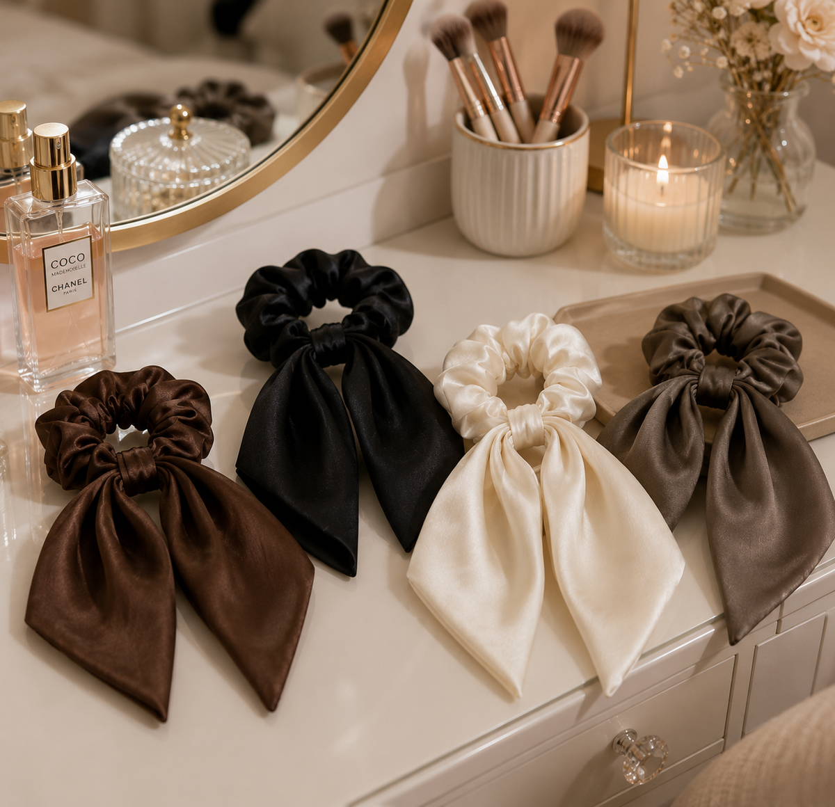 Chouchou foulard satiné