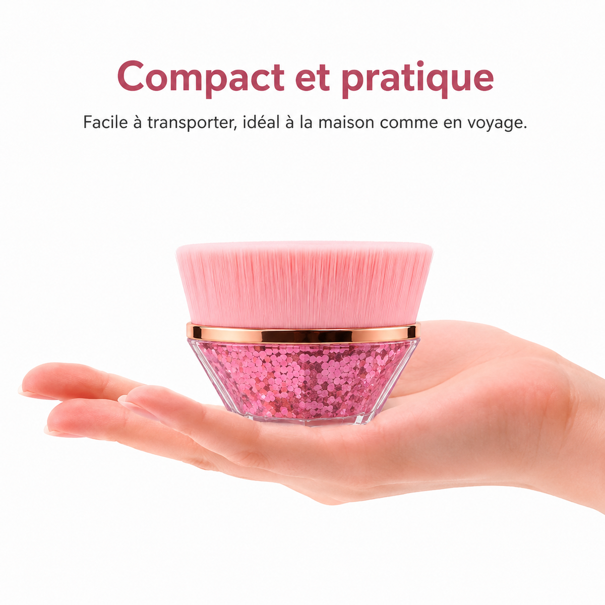 Pinceau fond de teint plat