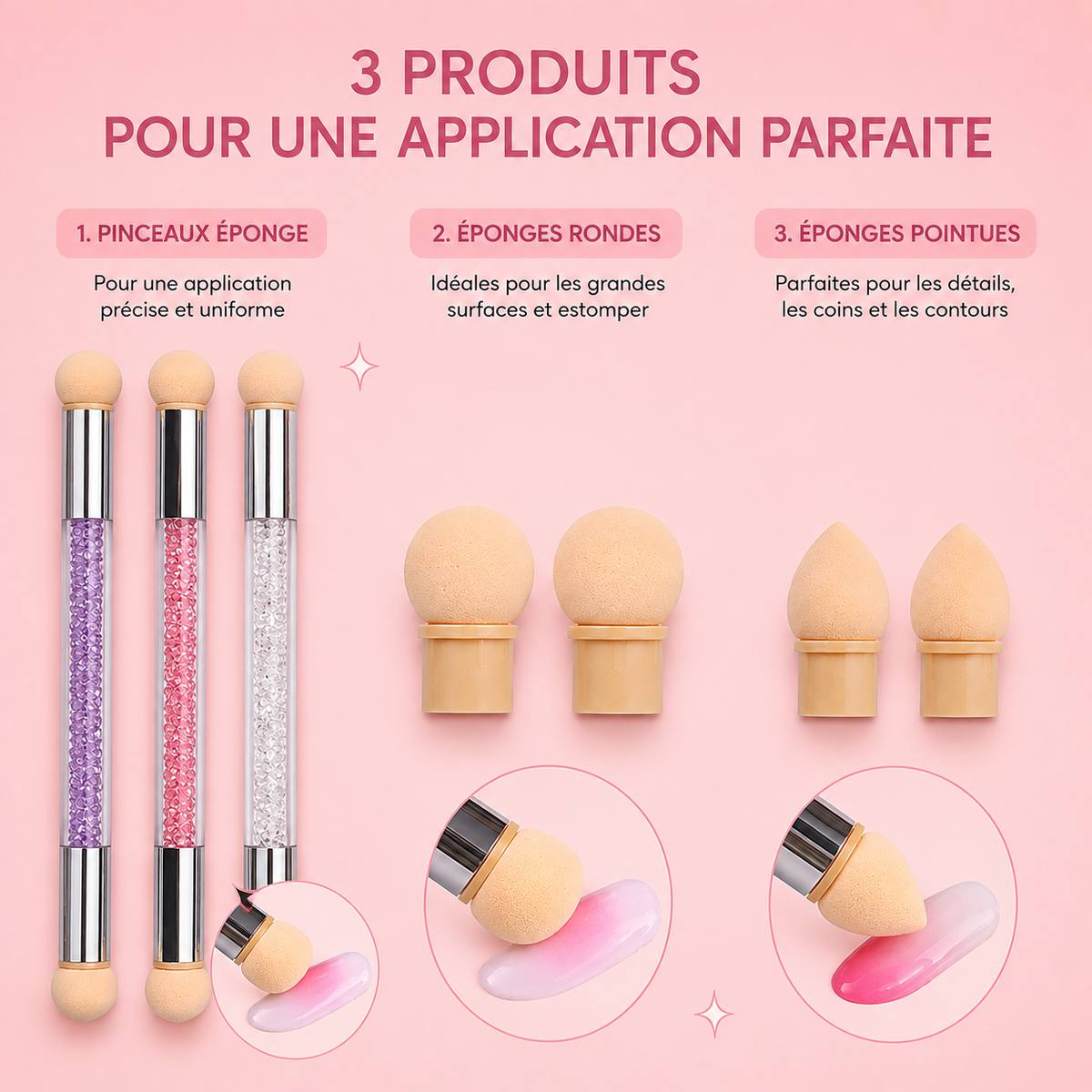 Pinceau éponge Nail Art