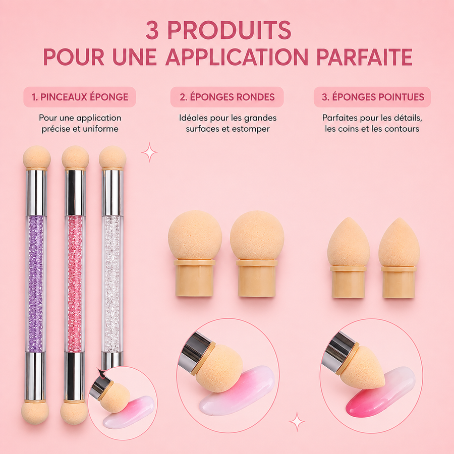 Pinceau éponge Nail Art