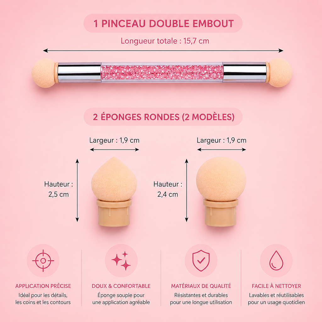 Pinceau éponge Nail Art