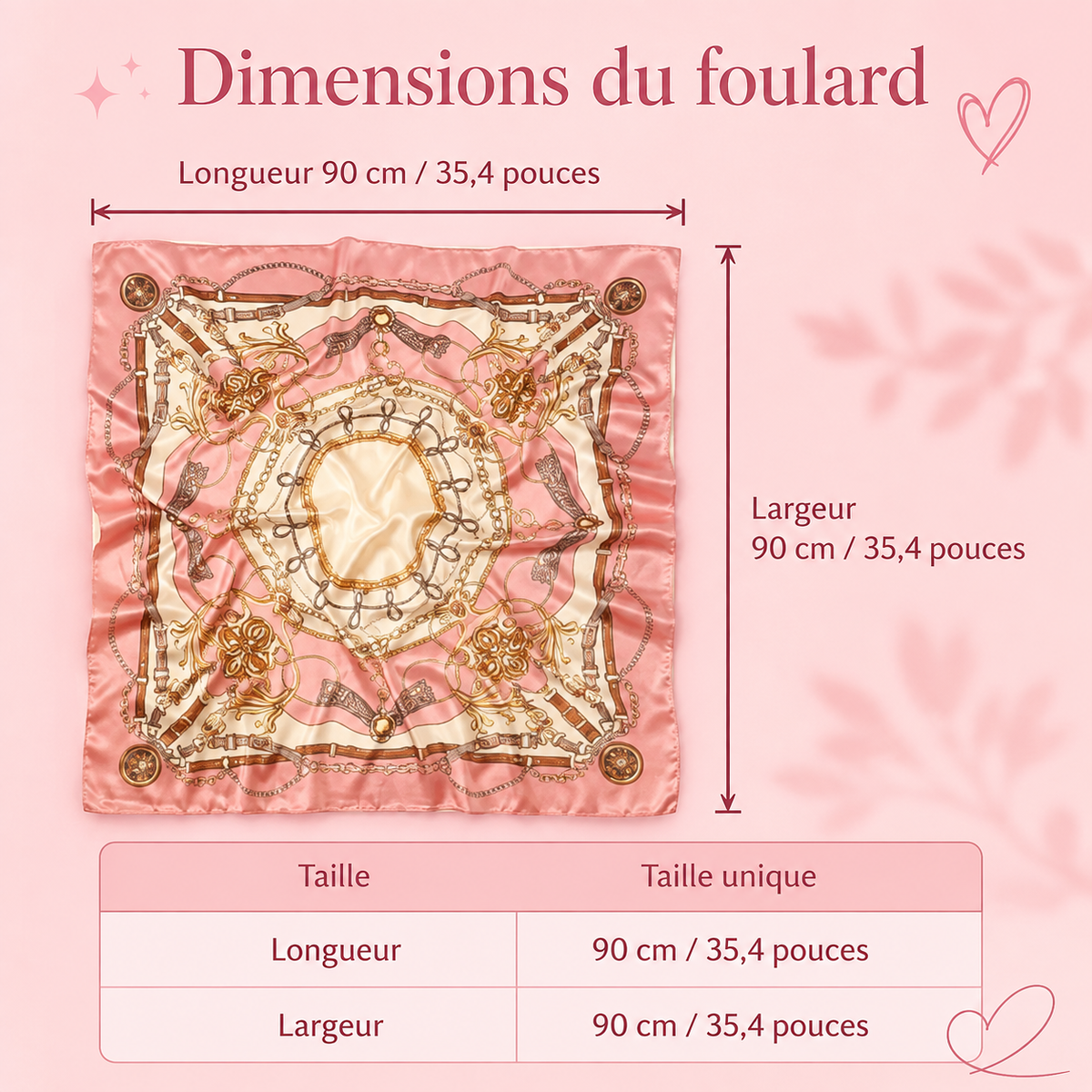 Foulard satiné