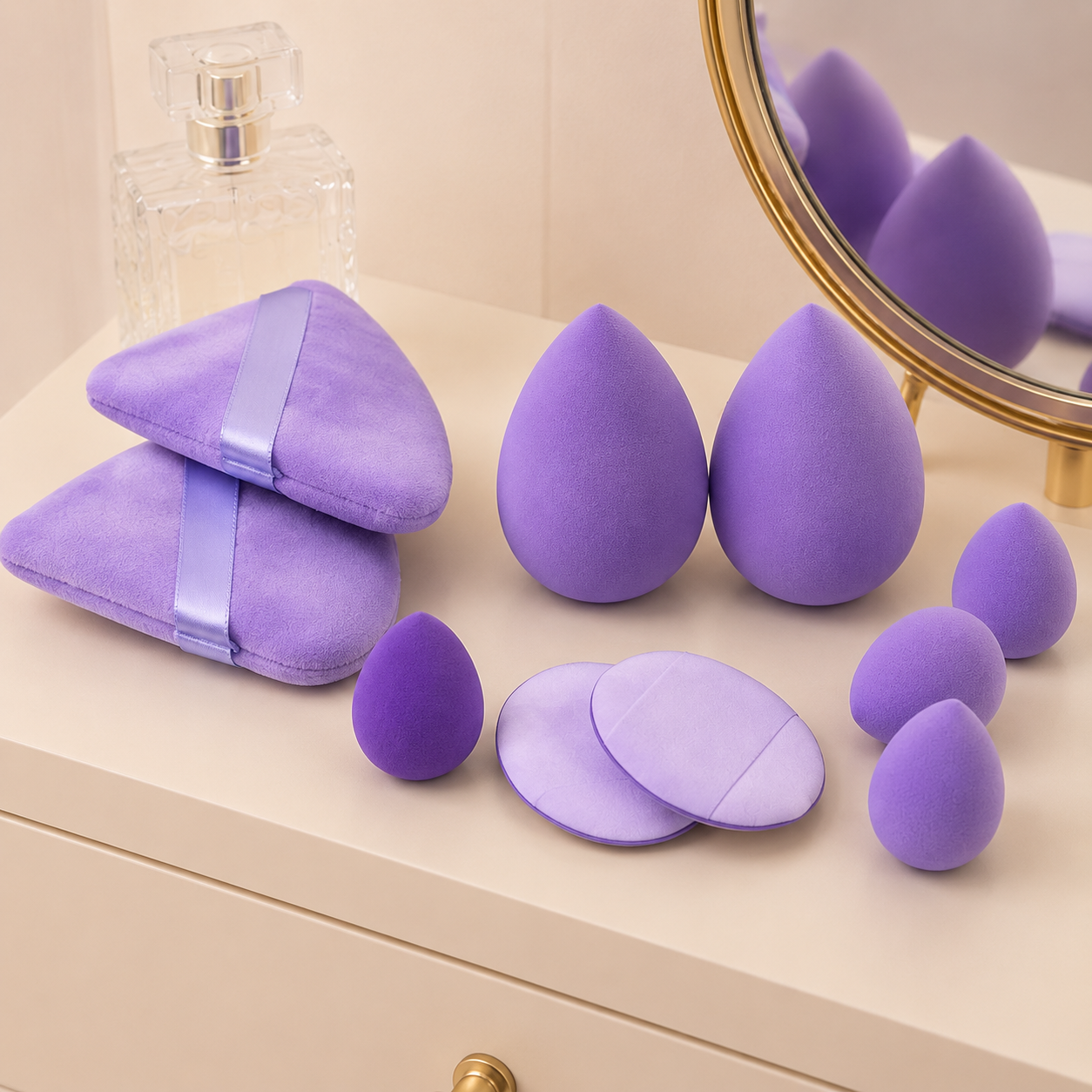Kit de 12 éponges de maquillage