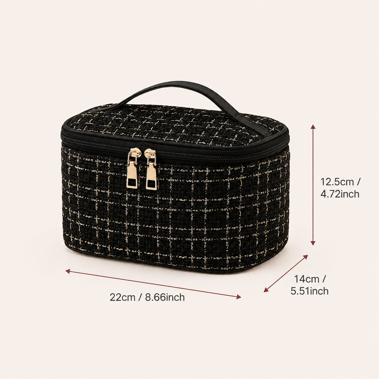 Kit de maquillage 47 pièces avec trousse