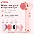 Brosse nettoyante visage électrique – 4 têtes interchangeables