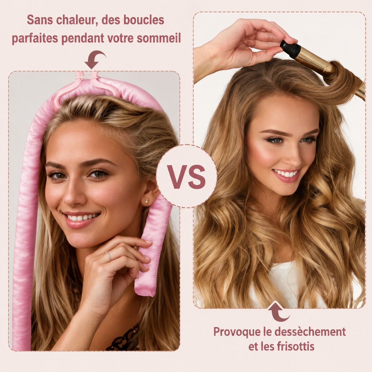 Kit coiffure sans chaleur en satin