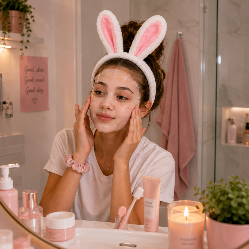 Bandeau oreilles de lapin en peluche