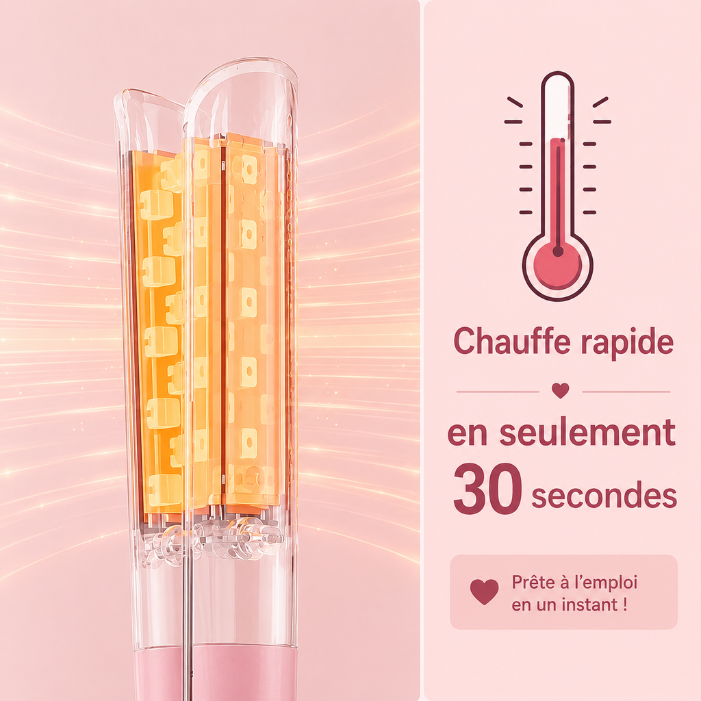 Lisseur cheveux céramique portatif