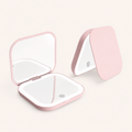Miroir de maquillage LED pliable