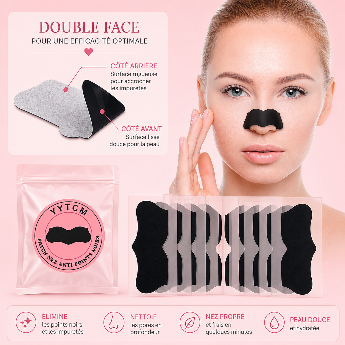 Patchs nez anti-points noirs
