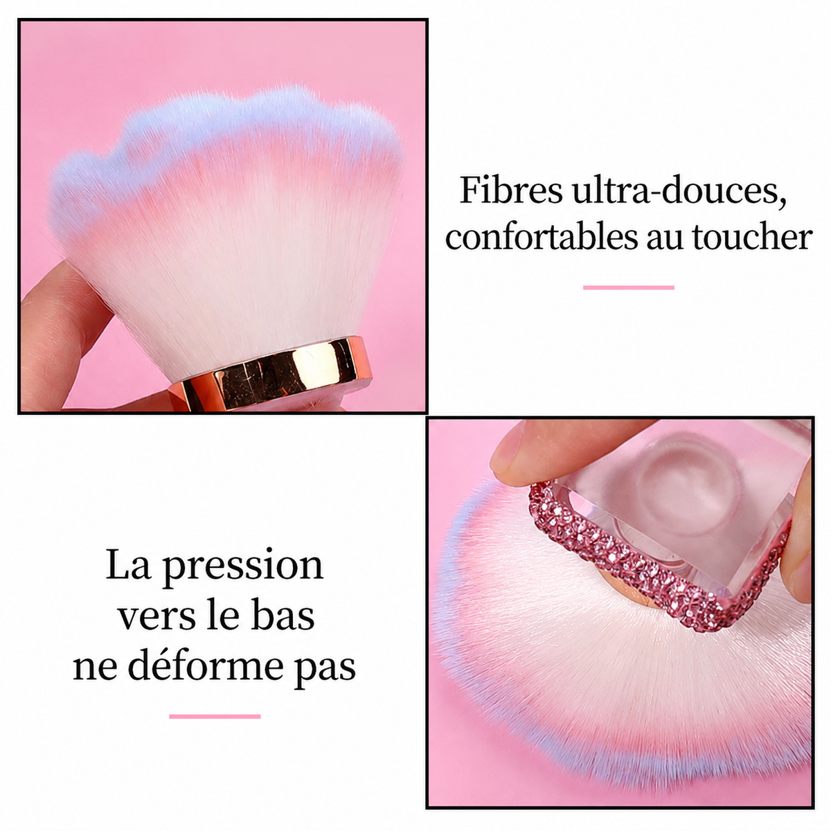 Set de 3 pinceaux dépoussiérants