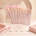 Set de 12 pinceaux maquillage à strass