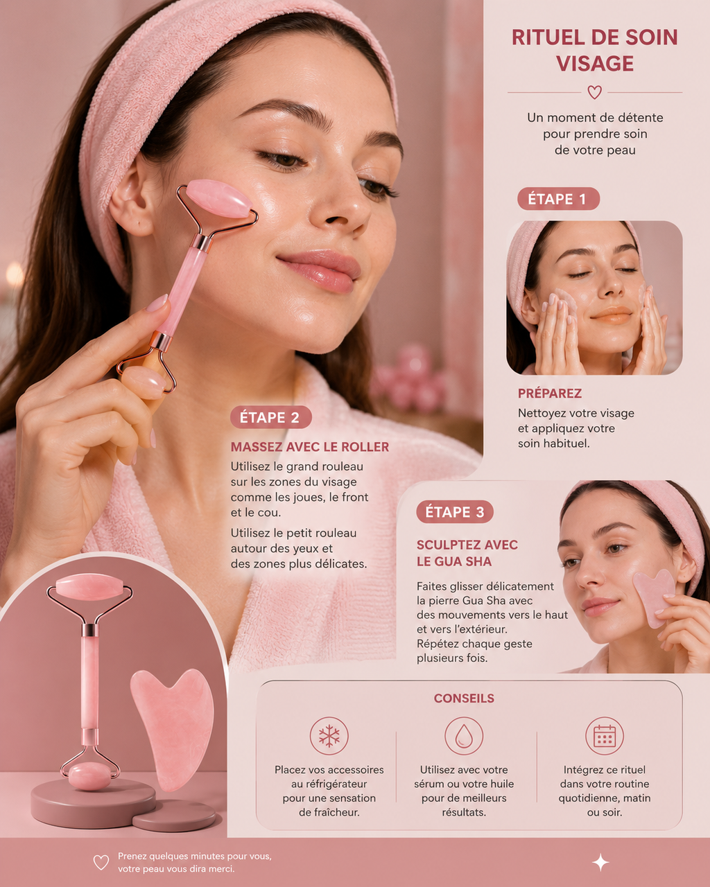 Duo Roller & Gua Sha visage