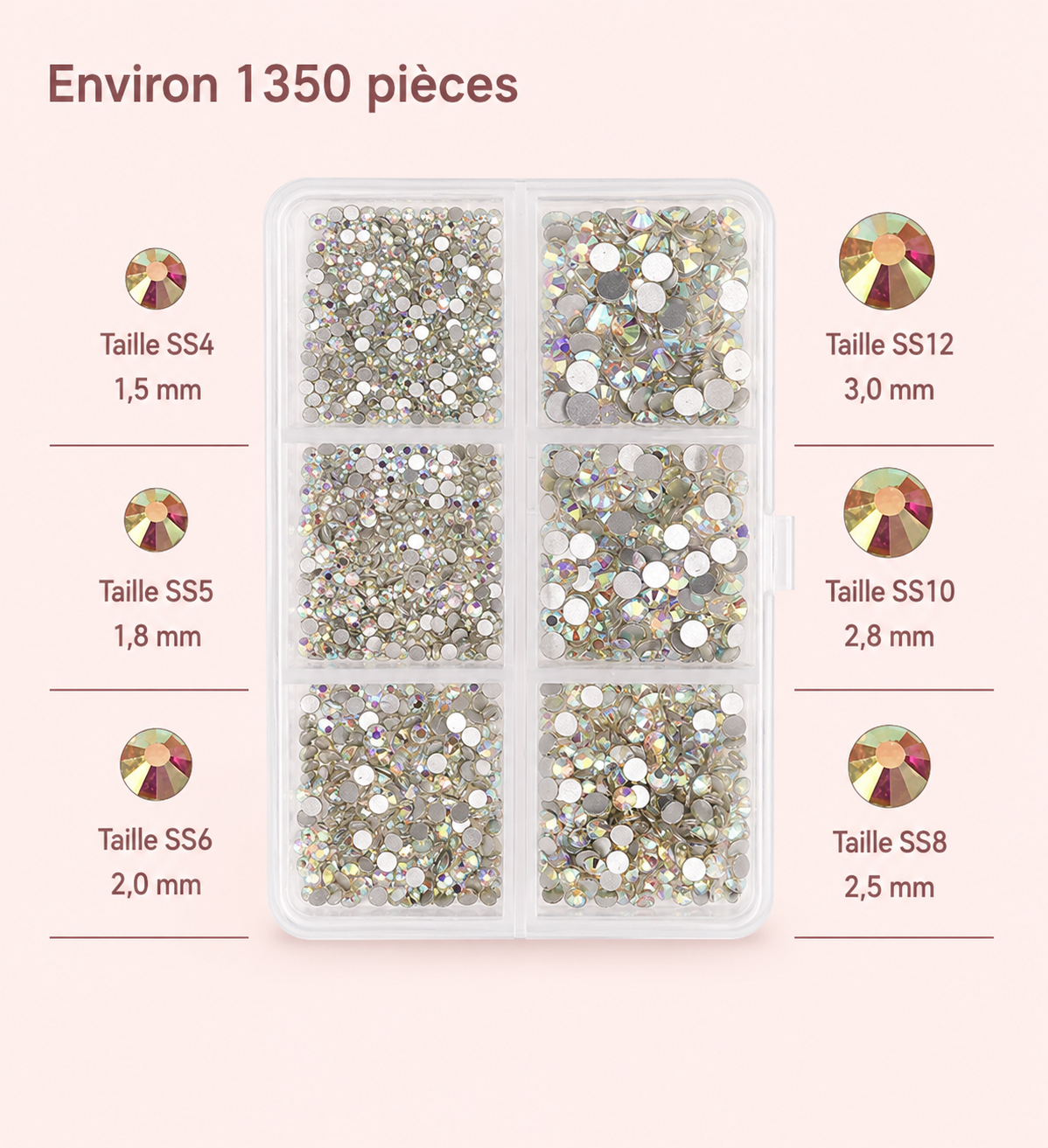 Coffret de strass Nail Art