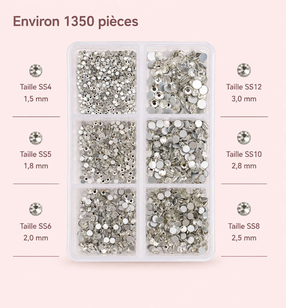 Coffret de strass Nail Art