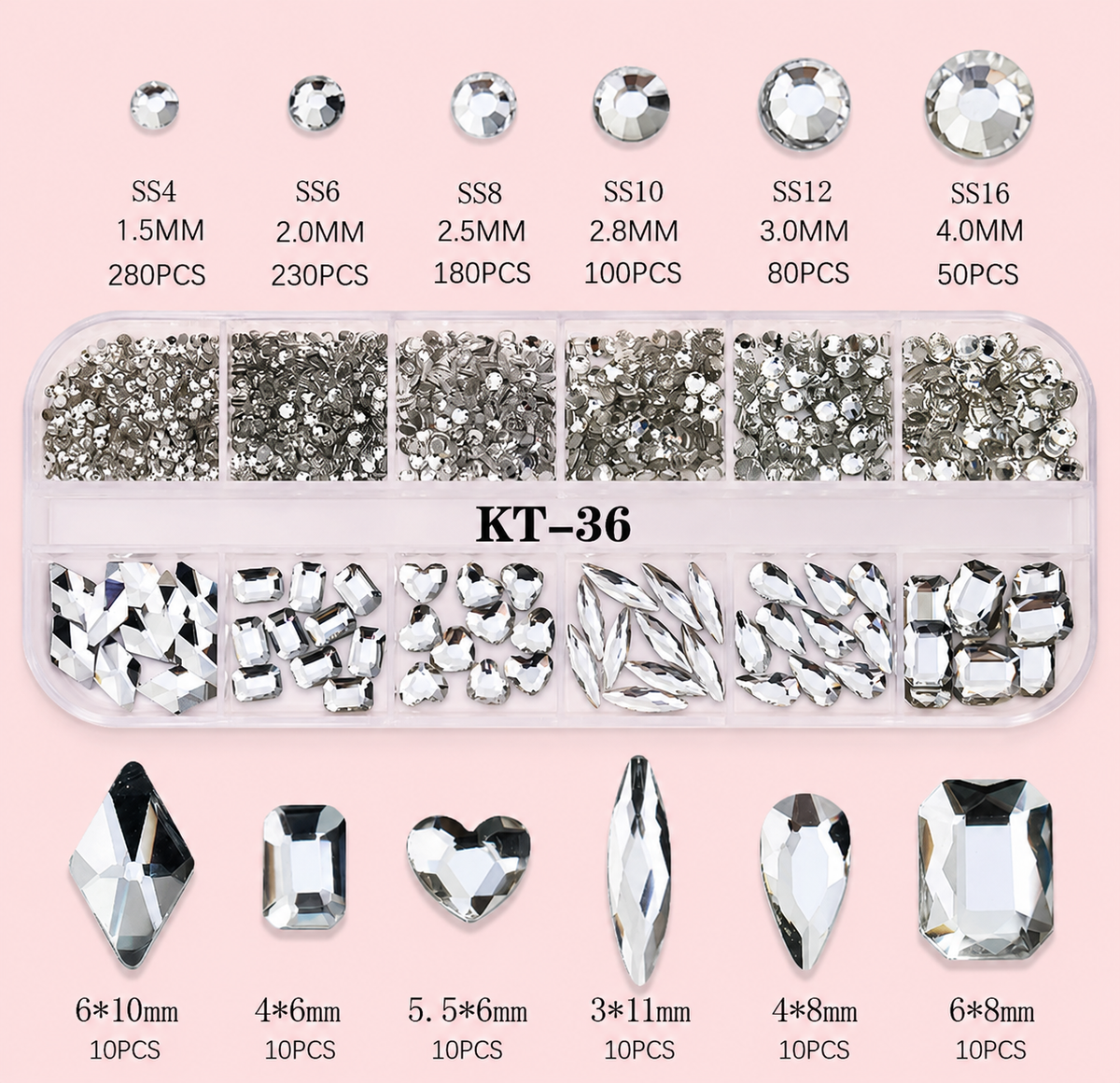 Coffret de strass Nail Art